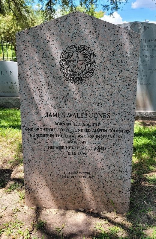 James Wales Jones Marker image. Click for full size.