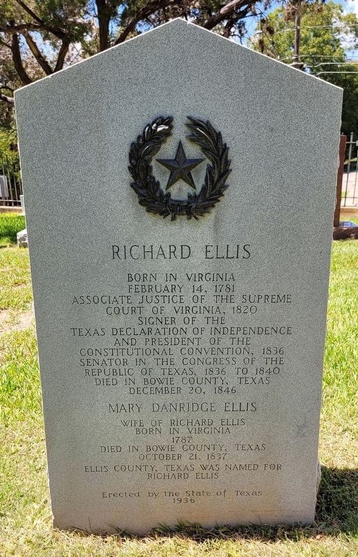 Richard Ellis Marker image. Click for full size.