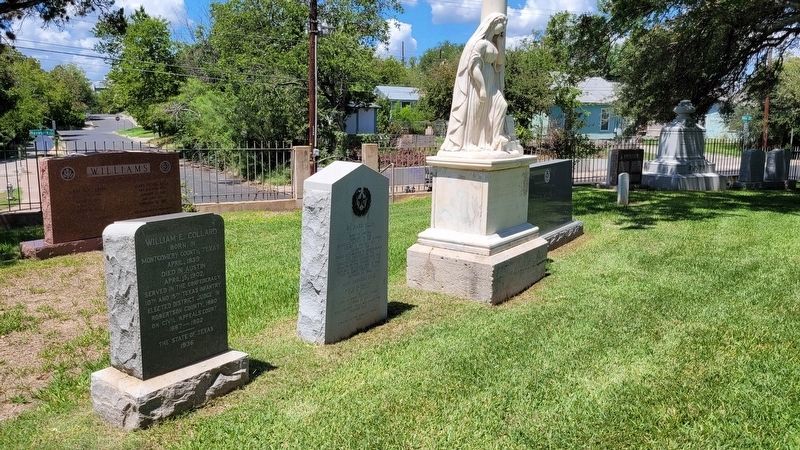 The view of the Richard Ellis Marker in the cemetery image. Click for full size.