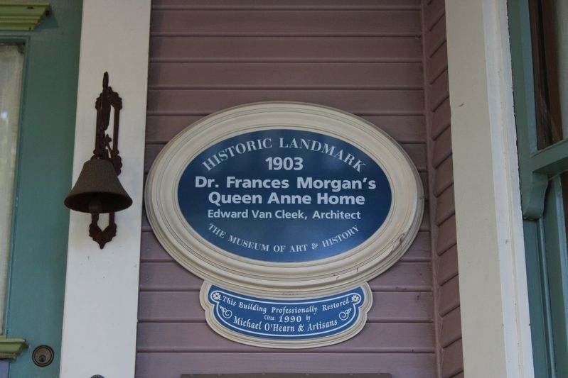 Dr. Frances Morgan's Queen Anne Home Marker image. Click for full size.