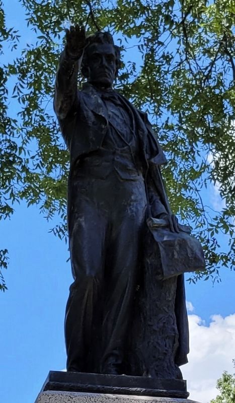 Closeup of the Stephen F. Austin Statue image. Click for full size.