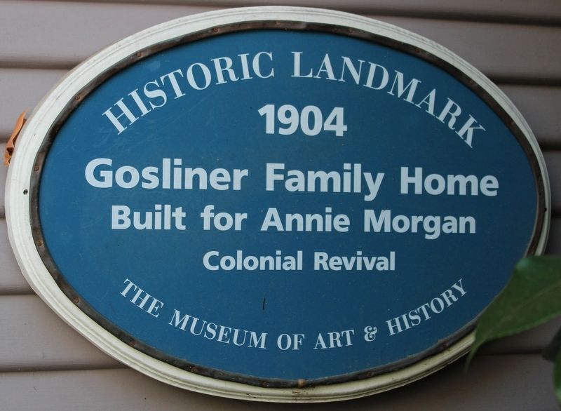 Gosliner Family Home Marker image. Click for full size.