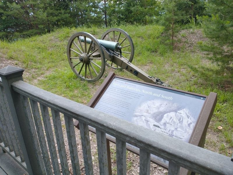 Forts and Batteries, North and South Marker image. Click for full size.