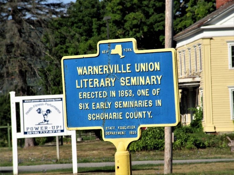 Warnerville Union Literary Seminary Marker image. Click for full size.