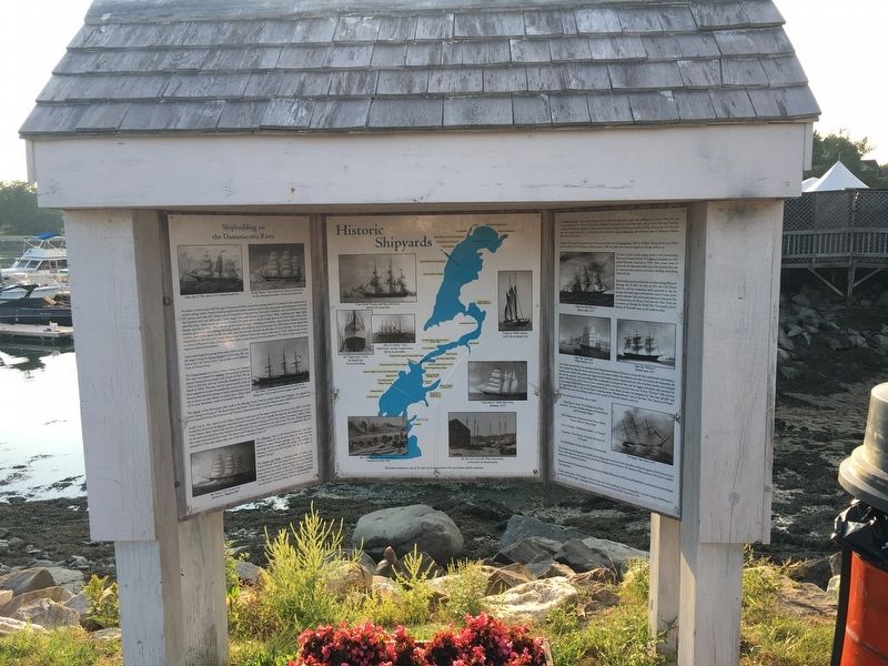 Shipbuilding on the Damariscotta River Marker image. Click for full size.
