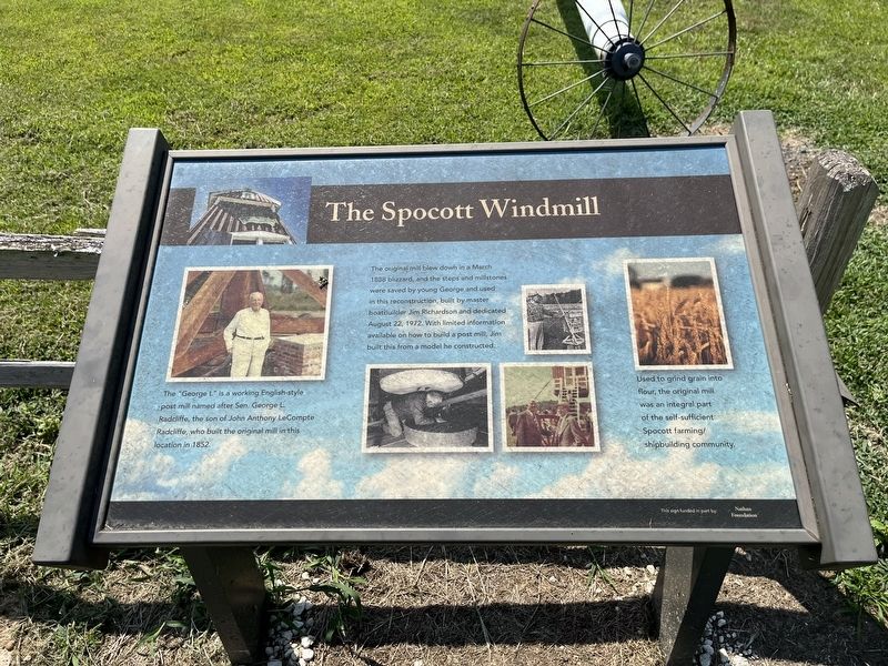 The Spocott Windmill Marker image. Click for full size.