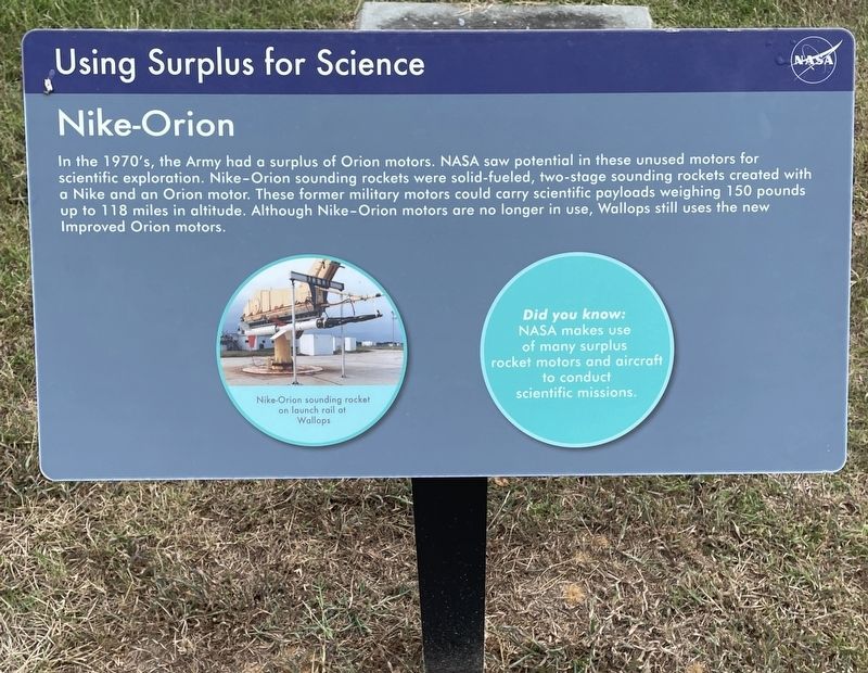 Nike-Orion Marker image. Click for full size.