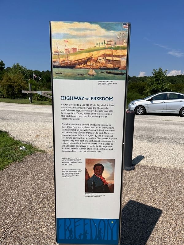 Highway to Freedom Marker image. Click for full size.