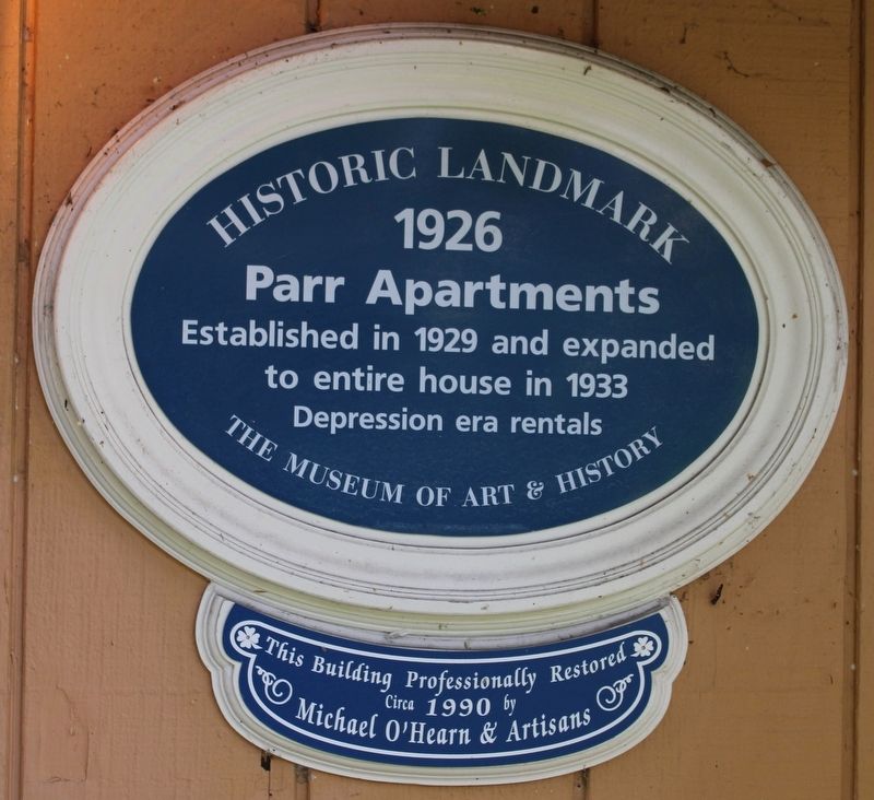 Parr Apartments Marker image. Click for full size.