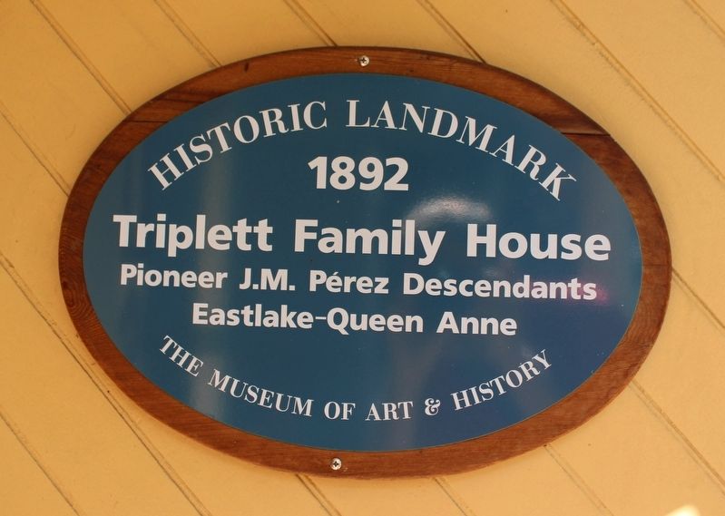 Triplett Family House Marker image. Click for full size.