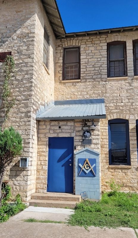 The front entrance to the Dripping Springs Academy and Marker image. Click for full size.