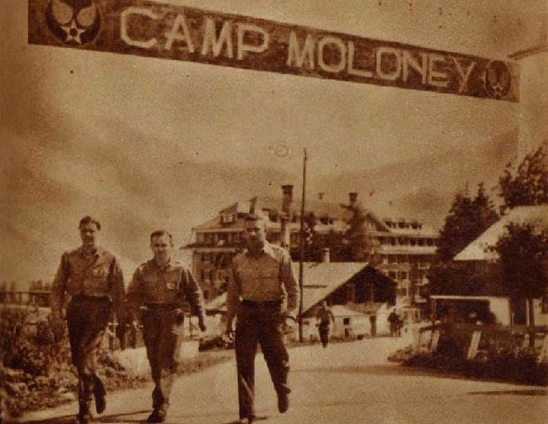 USAAF Swiss Internees at Camp Adelboden (aka "Camp Maloney") image. Click for full size.