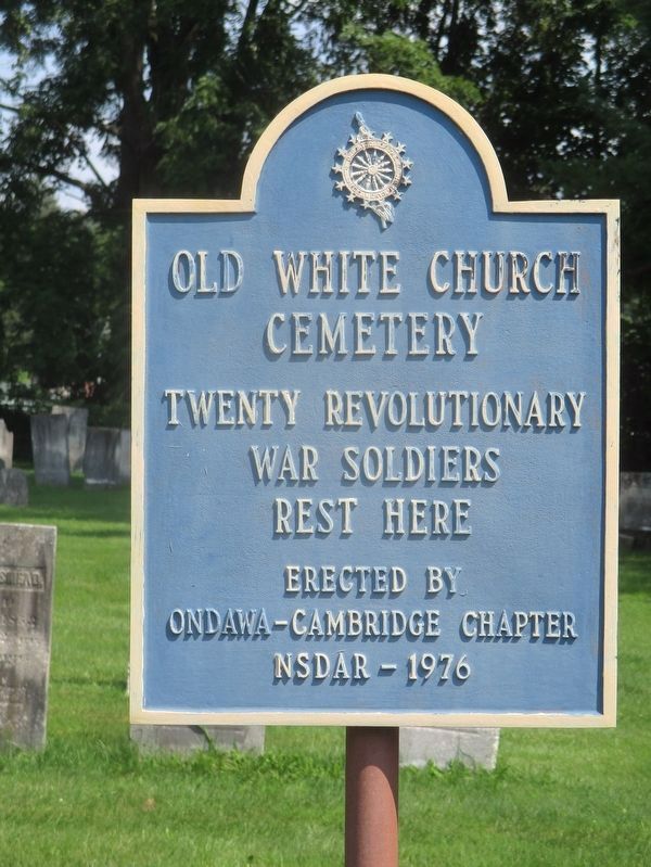 Old White Church Cemetery Marker image. Click for full size.