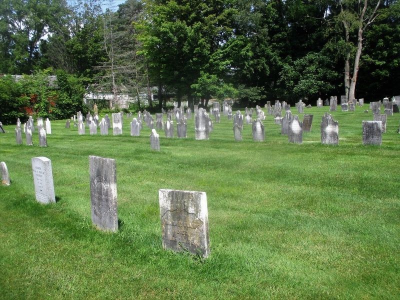 Gravestones in Old White Church Cemetery image. Click for full size.