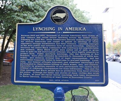 Lynching in America Marker image. Click for full size.
