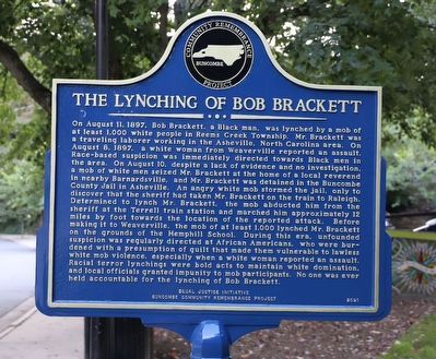 The Lynching of Bob Brackett Marker image. Click for full size.