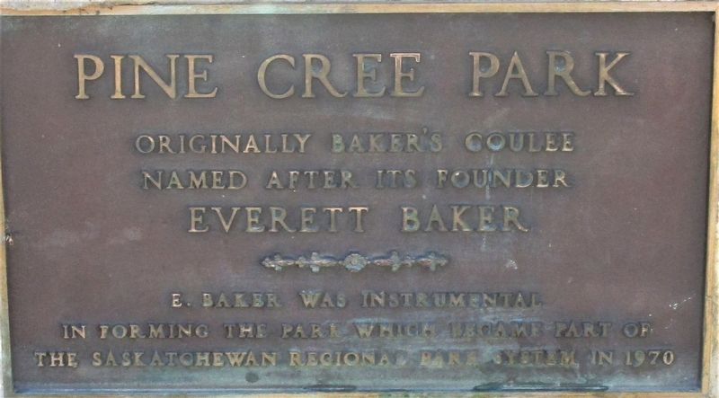 Pine Cree Park Marker image. Click for full size.