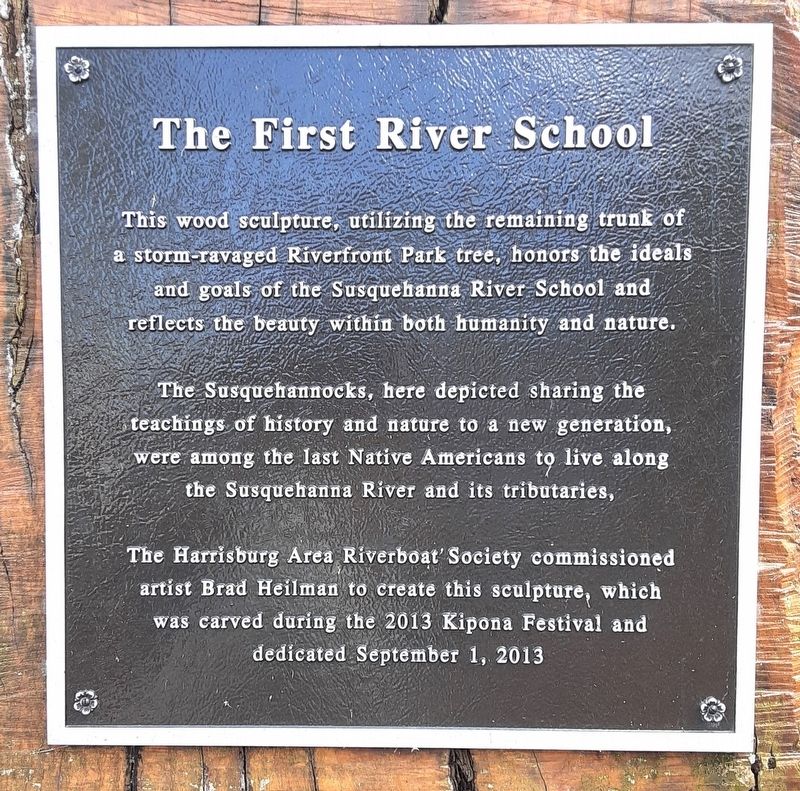 The First River School Marker image. Click for full size.