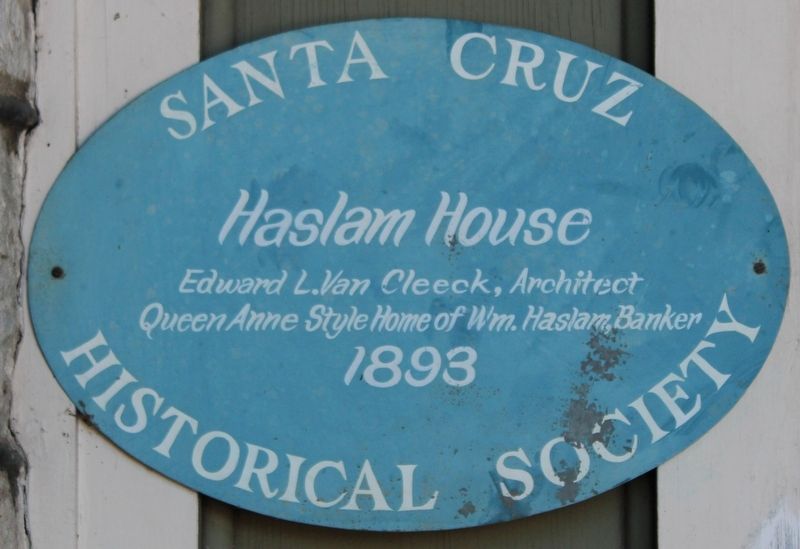 Haslam House Marker image. Click for full size.