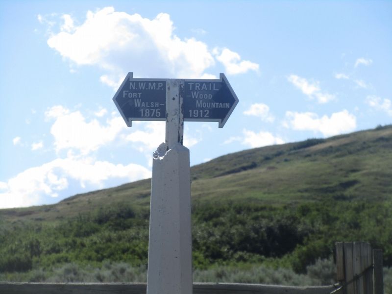 Chimney Coulee Marker. Click for full size. Chimney Coulee Marker image. Click for full size.