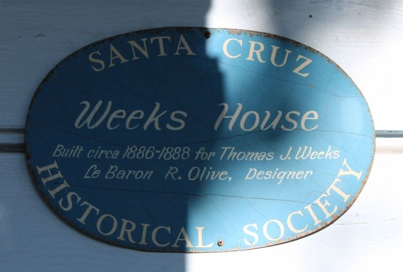 Weeks House Marker image. Click for full size.