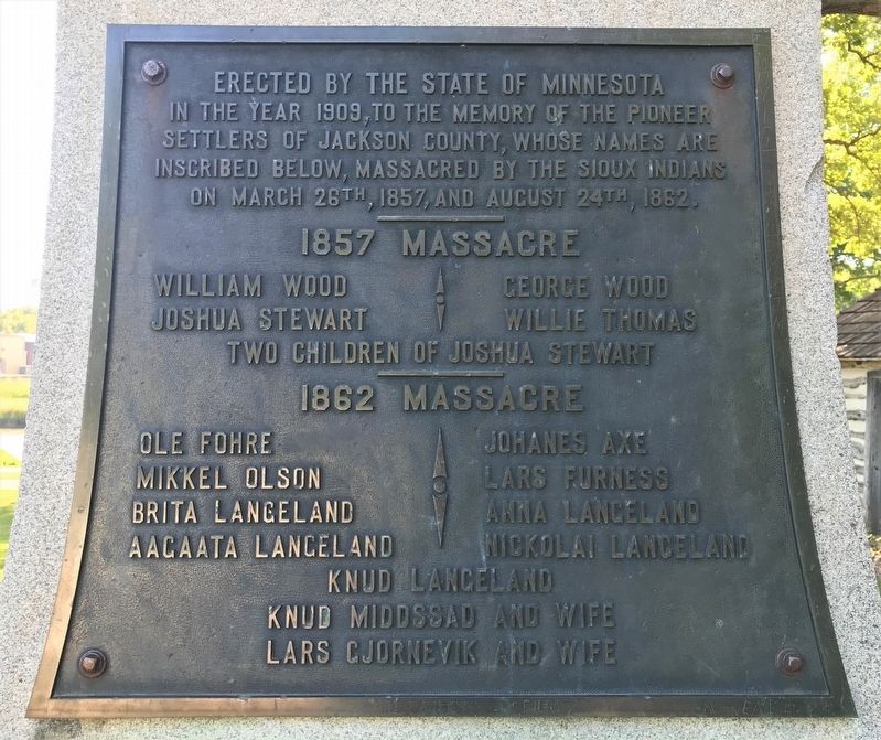 Jackson County Massacre Monument image. Click for full size.