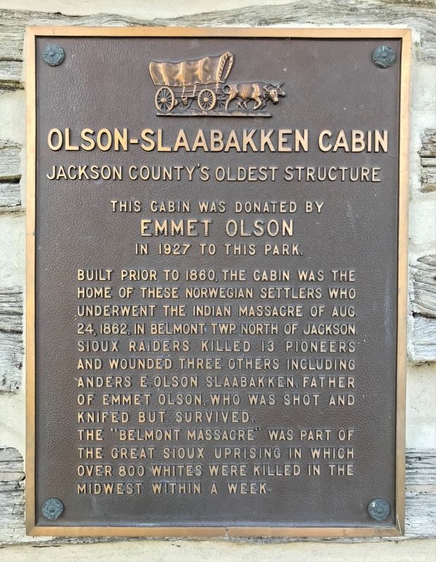 Olson-Slaabakken Cabin Marker image. Click for full size.
