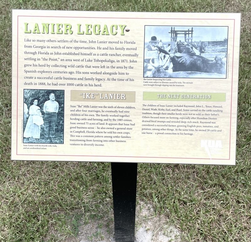 Lanier Legacy Marker image. Click for full size.