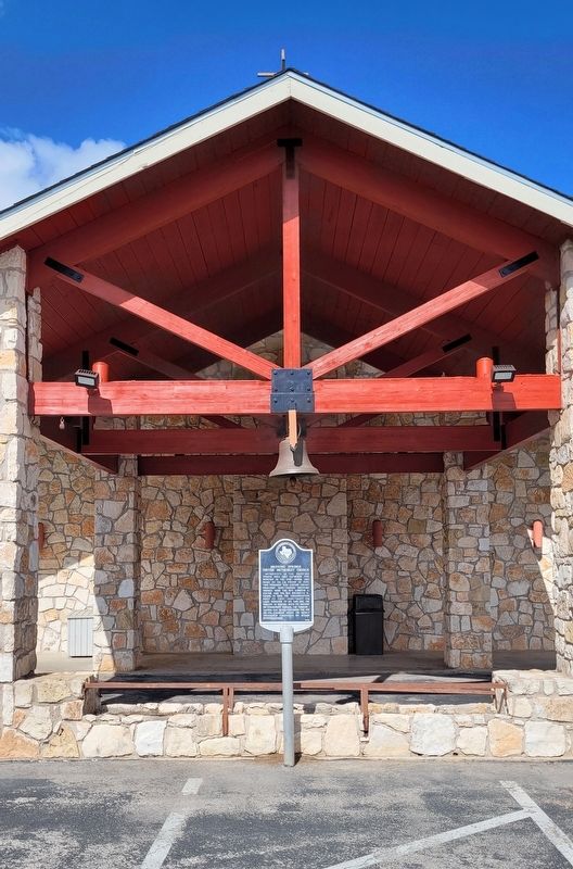 The front entrance of the Dripping Springs United Methodist Church and Marker image. Click for full size.