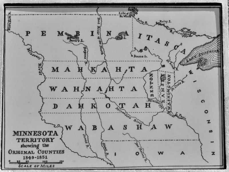 Marker detail: Original Minnesota Counties image. Click for full size.