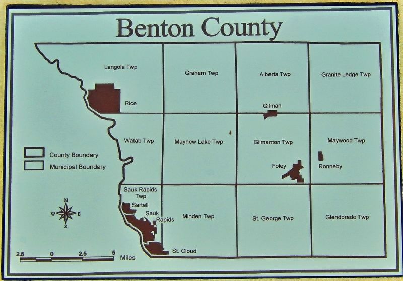 Marker detail: Benton County image. Click for full size.