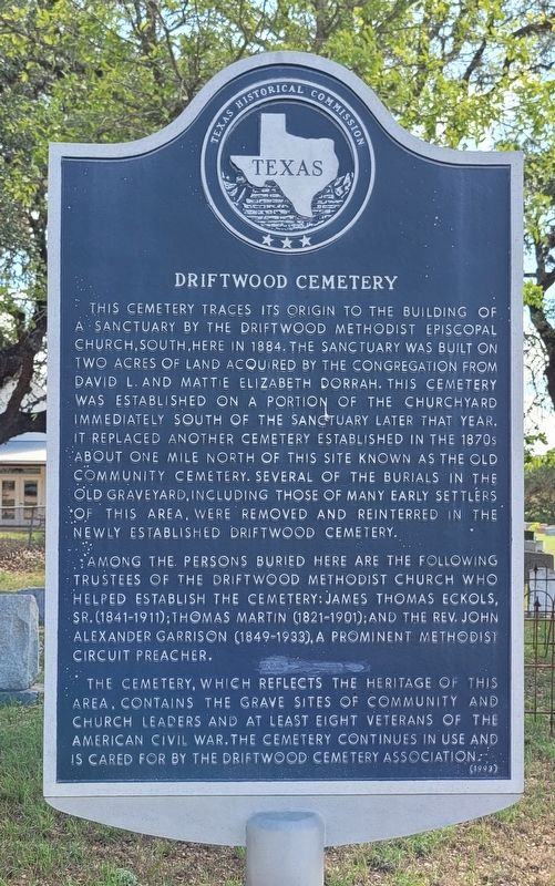 Driftwood Cemetery Marker image. Click for full size.