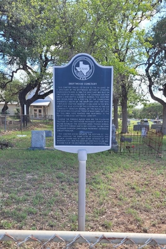Driftwood Cemetery Marker image. Click for full size.