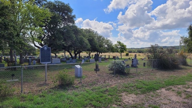 The Driftwood Cemetery Marker is located on the left side image. Click for full size.