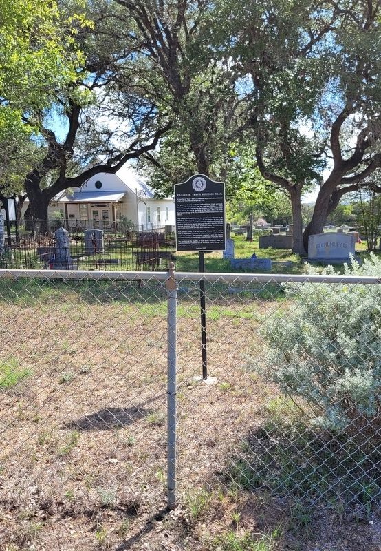 William B. Travis Heritage Trail Marker image. Click for full size.