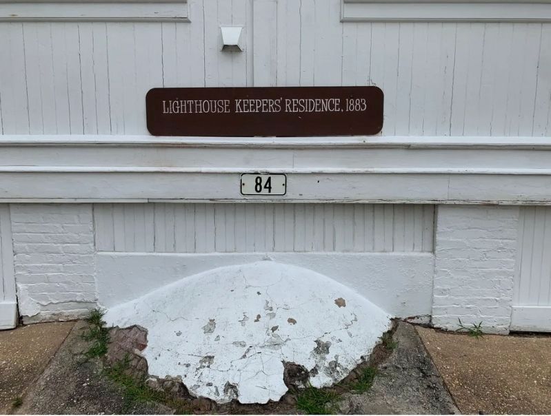 Sandy Hook Light Marker - Lighthouse Keeper's Residence 1883 image. Click for full size.