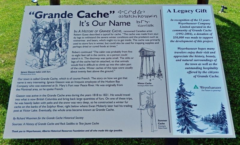 "Grande Cache" Marker image. Click for full size.
