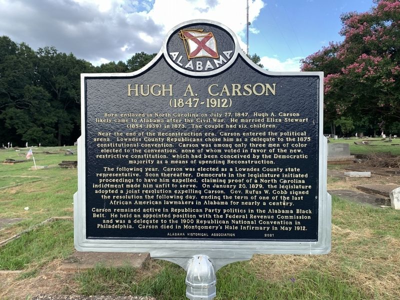 Hugh A. Carson Marker image. Click for full size.