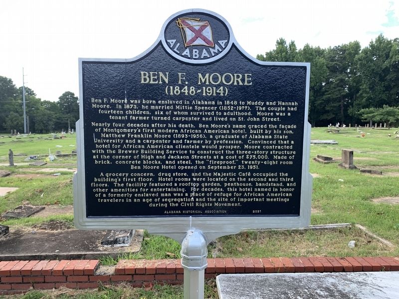 Ben F. Moore Marker image. Click for full size.