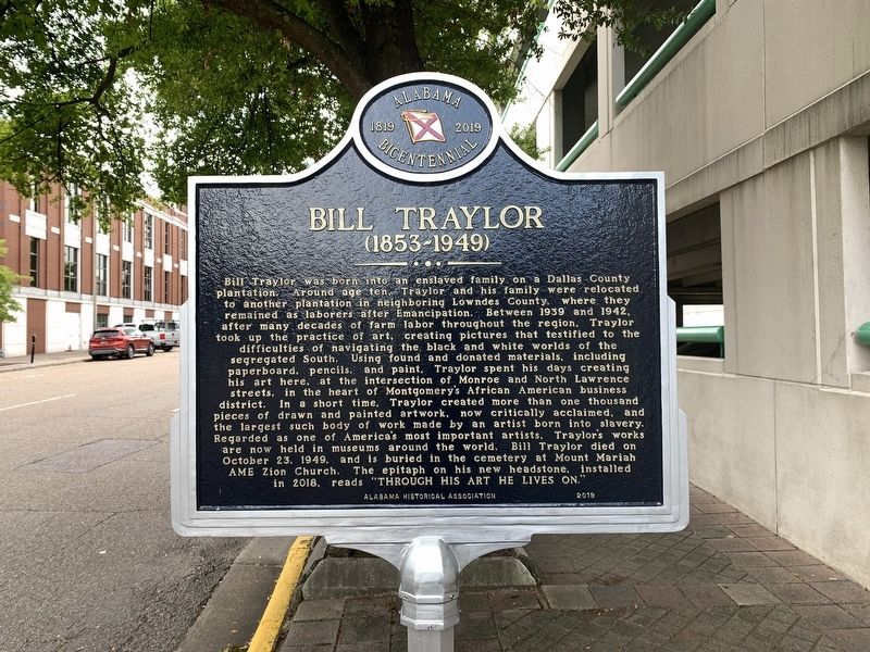 Bill Traylor Marker image. Click for full size.