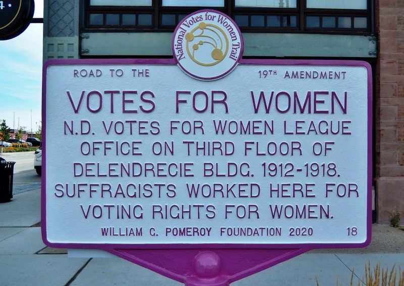 Votes For Women Marker. Click for full size. Votes For Women Marker image. Click for full size.