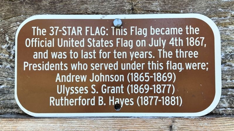 The 37-Star Flag Marker image. Click for full size.