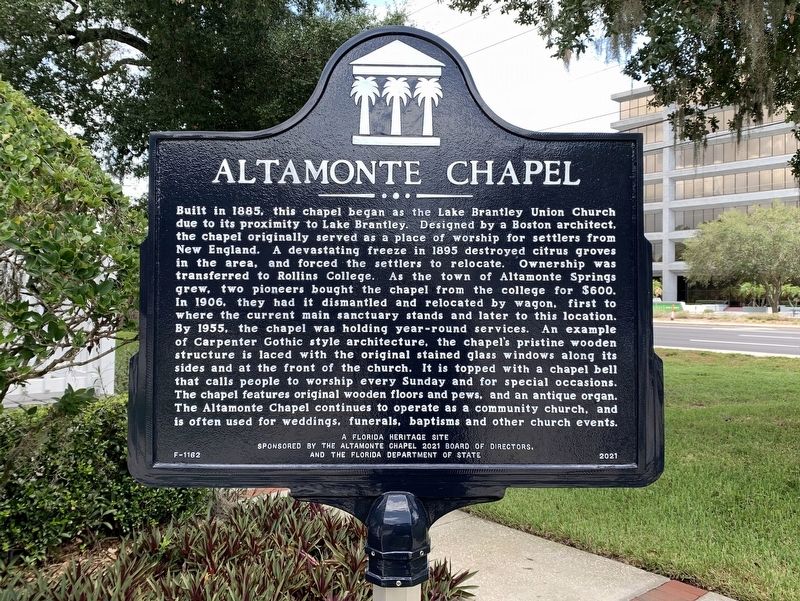 Altamonte Chapel Marker image. Click for full size.