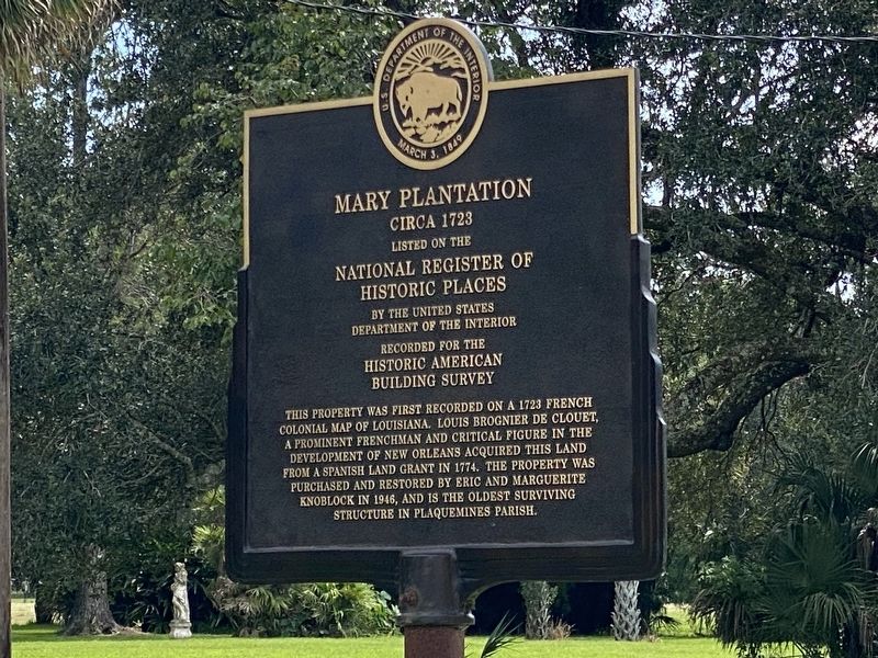 Mary Plantation Marker. Click for full size. Mary Plantation Marker image. Click for full size.