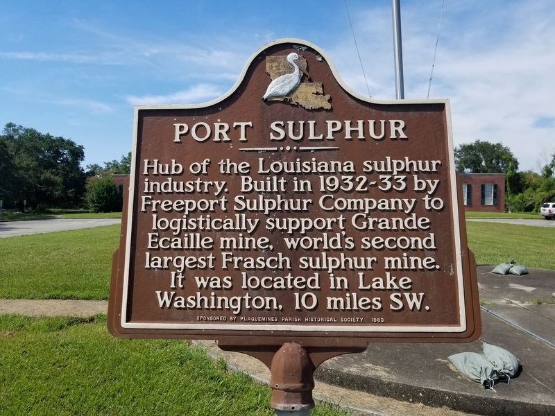 Port Sulphur Marker image. Click for full size.