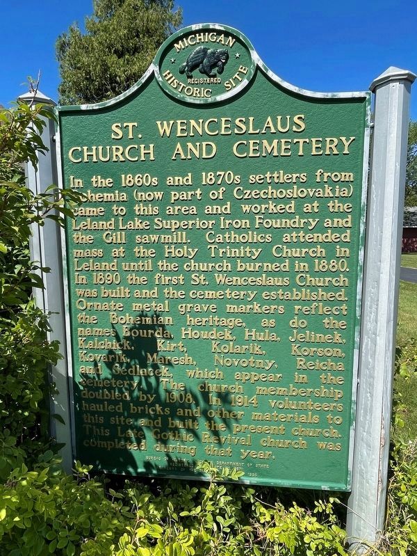 St. Wenceslaus Church and Cemetery Marker image. Click for full size.