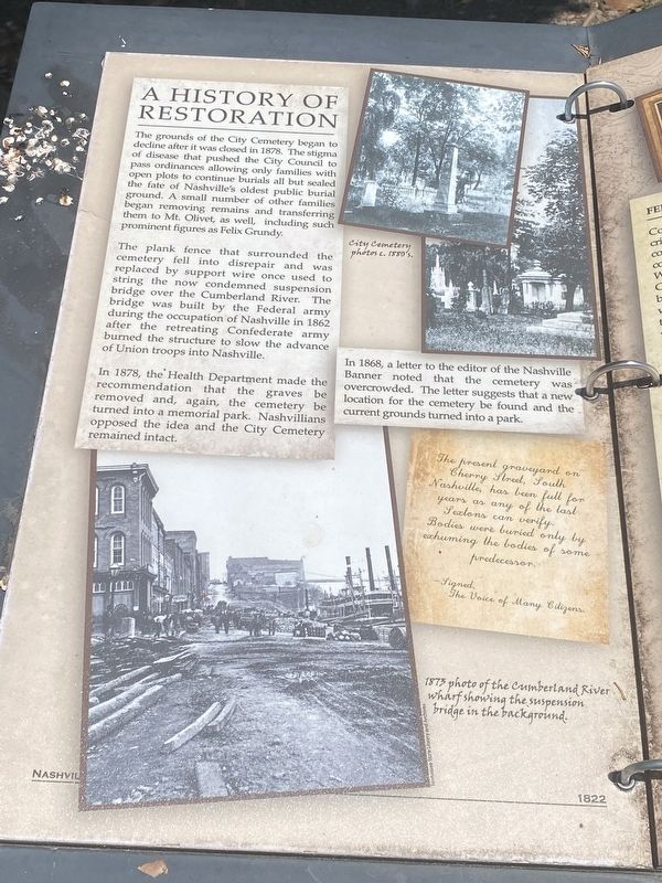 A History of Restoration Marker image. Click for full size.