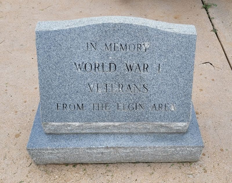Elgin World War I Veterans Memorial image. Click for full size.