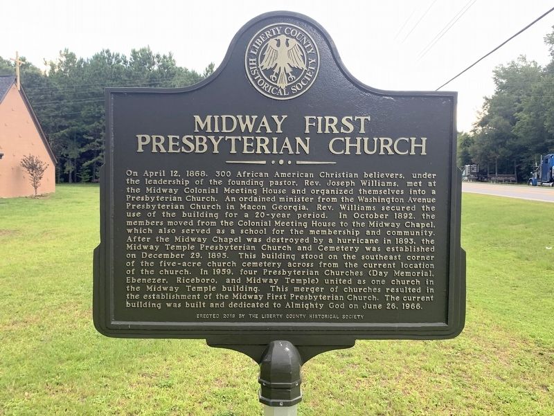 Midway First Presbyterian Church - Marker image. Click for full size.