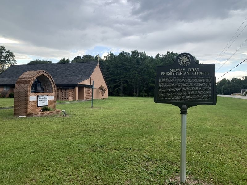 Midway First Presbyterian Church - Marker. Click for full size. Midway First Presbyterian Church - Marker image. Click for full size.